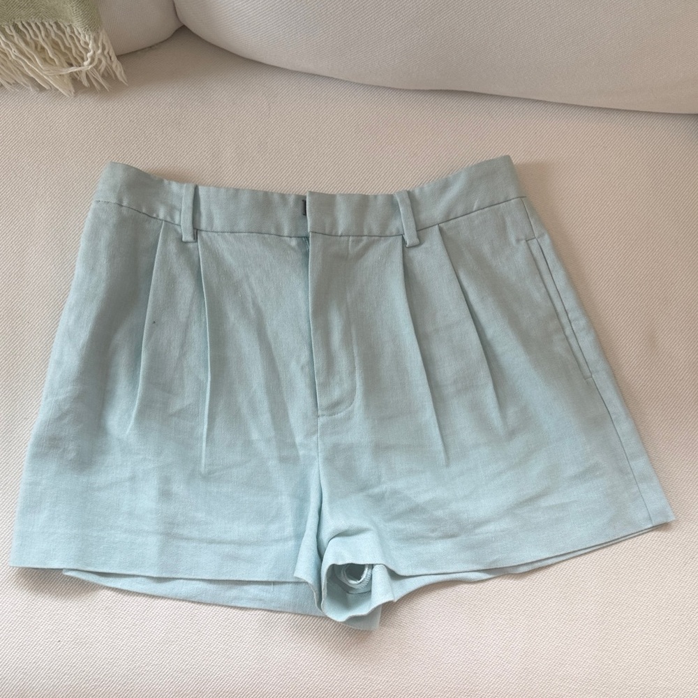 Alice + Olivia Sky Blue High Waist Shorts